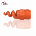 120 degree water spray cleaning cooling tower pvc spiral nozzle